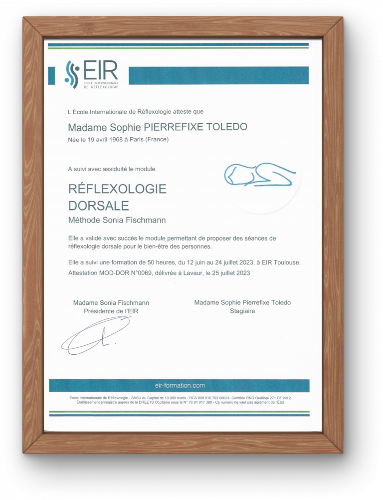 sophie-reflexologie-certificat-diplome-reflexologie
